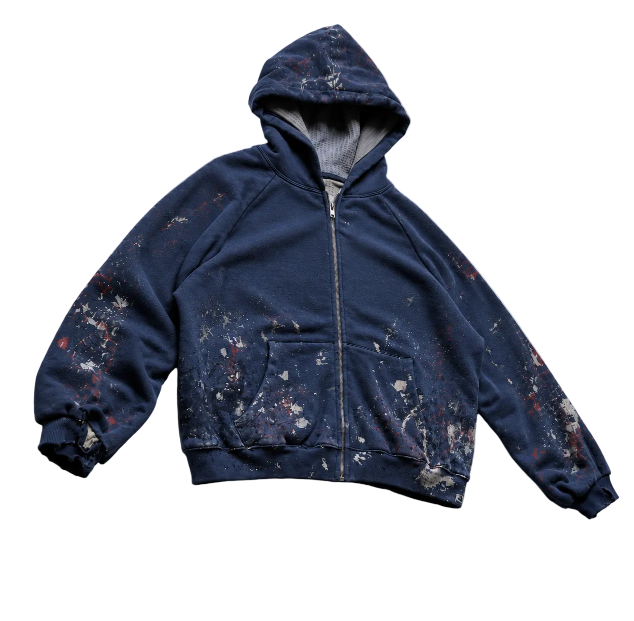 “SPLATTER” ZIP UP HOODIE